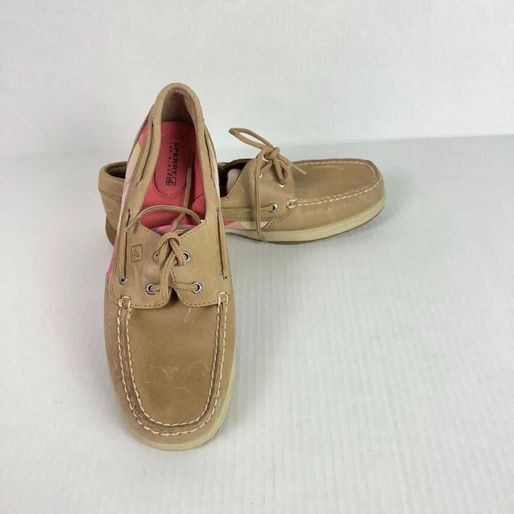 Sperry Womens 9M Topsider Shoe Leather Upper